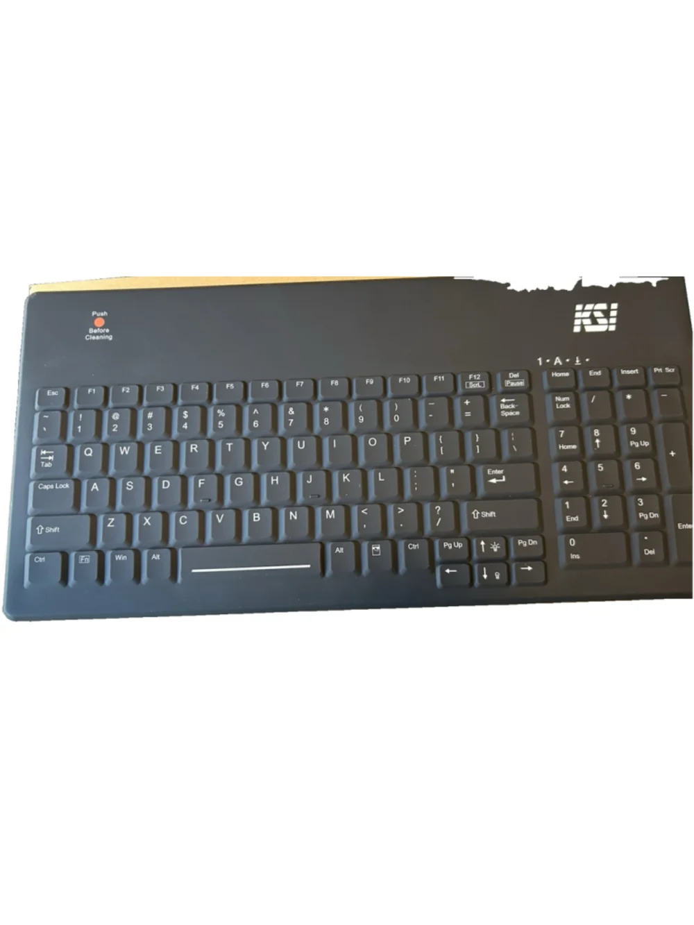 Key Source International KSI-1801 Black Backlit Keyboard Side Numbers
